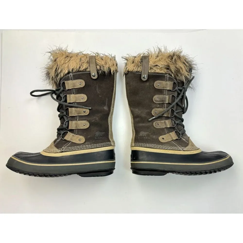 SOREL‎ Joan Of Arctic Winter Snow Boots Women 7 Waterproof Lace up NL1540-051